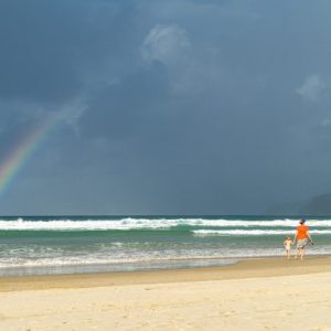 Noosa Beach Regenbogen