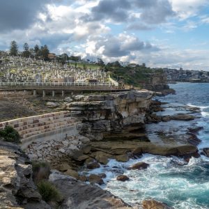 Bondi to Coogee walk - Waverly Friedhof